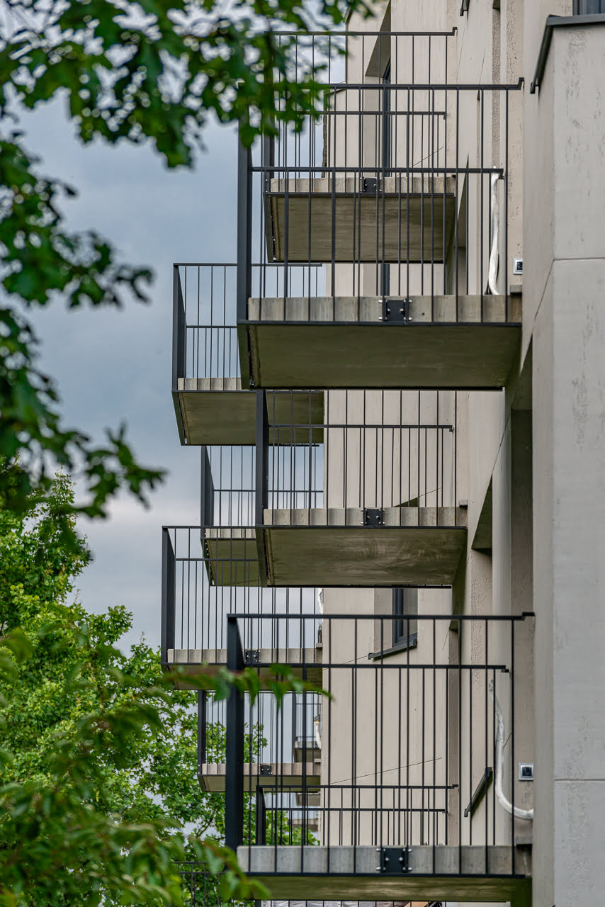 Elewacja budynku przy ul. Chełmońskiego – realizacja MARSEN Kraków